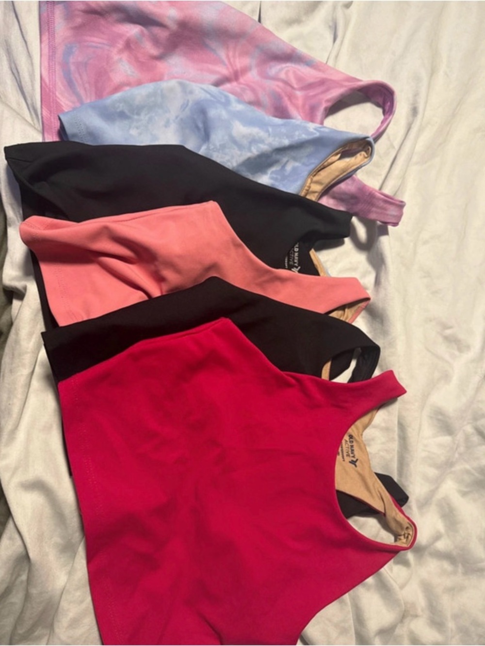 Old Navy Girls Tank Tops - Red, Black, Pink, Coral, Light Blue, Purple Tie-Dye